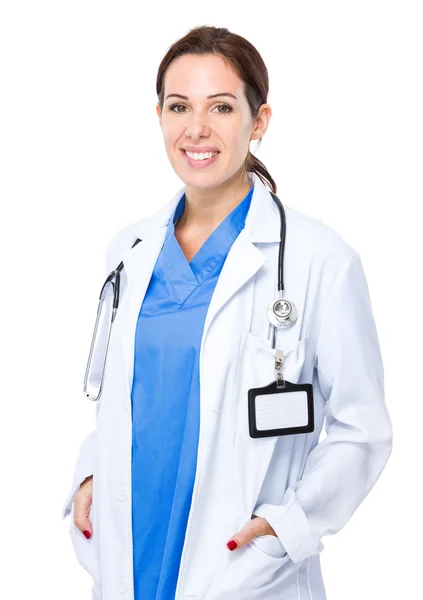 Ärztin mit Stethoskop — Stockfoto