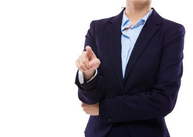 iş kadını dokunmatik hayali paneli