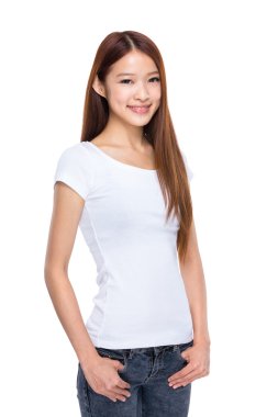 Genç güzel kadın.