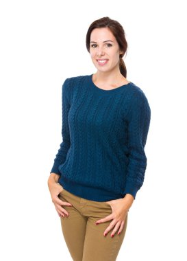 Genç güzel kadın.