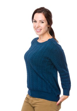 Genç güzel kadın.