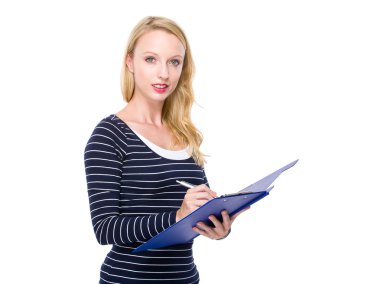 kadın panosuna yazma