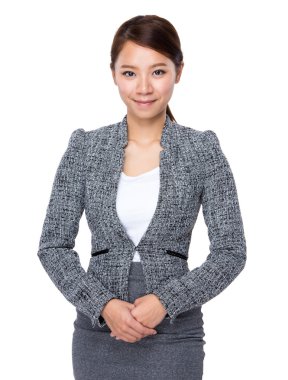 Asyalı genç iş kadını