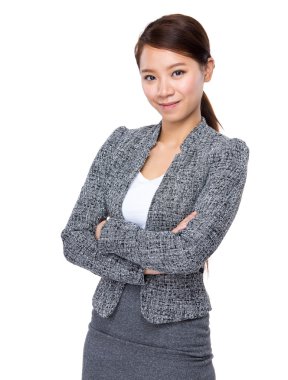 kollarını çapraz işkadını