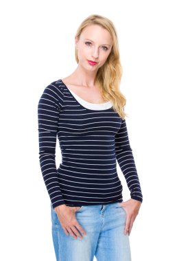 Genç güzel kadın.