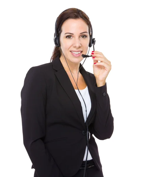 Female customer service operator — Stock Photo, Image