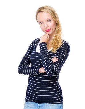 Genç güzel kadın.