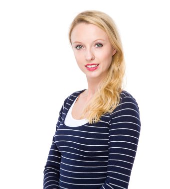 Gülümseyen güzel kadın