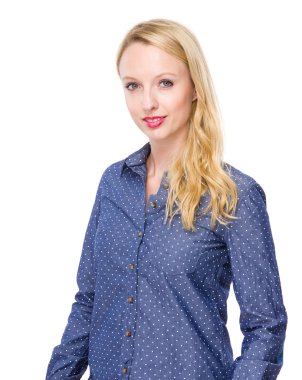 Genç güzel kadın.