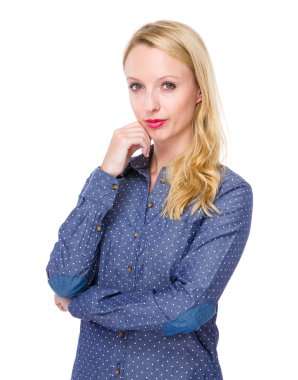 Genç güzel kadın.