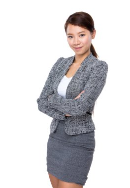 kollarını çapraz işkadını