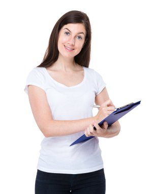 kadın panosuna yazma