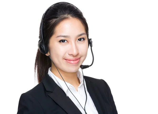 Female customer services operator — Stock Photo, Image