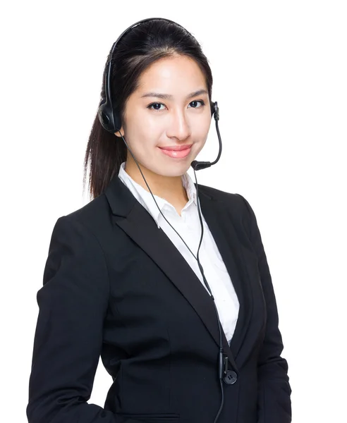 Female customer services operator — Stock Photo, Image