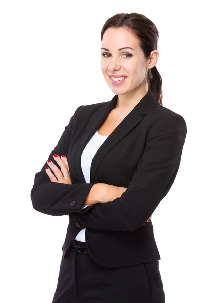 Businesswoman with arms crossed — Stock Photo, Image
