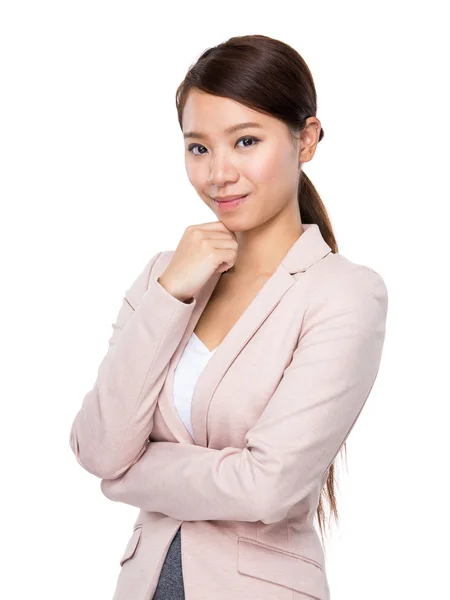 Young beautiful businesswoman — Stock Photo, Image