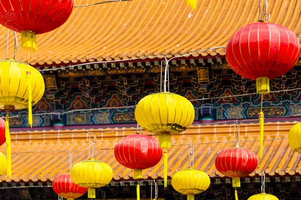 Papieren lantaarns in wong tai sin — Stockfoto