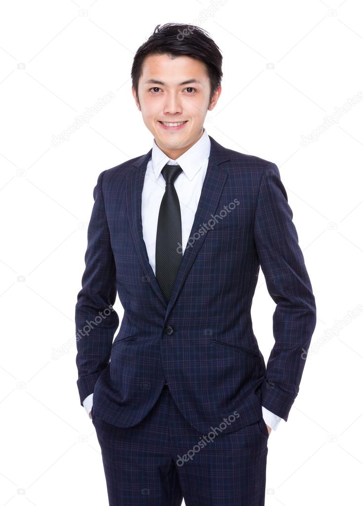 Young handsome businessman