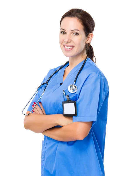 Female doctor with stethoscope — Stock Photo, Image