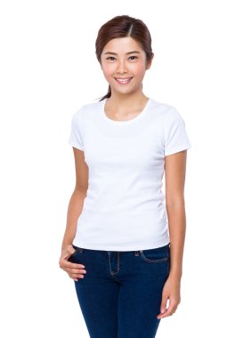 Genç güzel kadın.