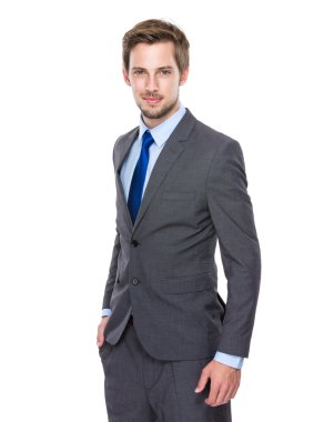 Handsome confident businessman