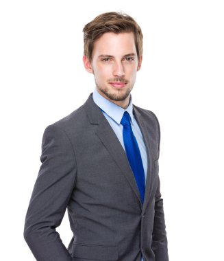 Handsome confident businessman