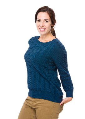 Güzel esmer kadın.