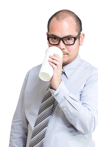 Business manager drinken koffie — Stockfoto