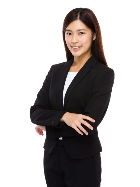 Businesswoman with arms crossed — Stock Photo, Image