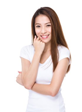 Genç güzel kadın.