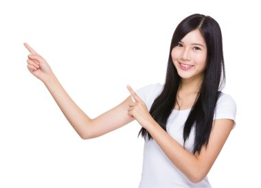 kadın iki parmağınızla işaret