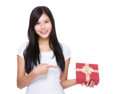 Kadın işaret hediye kutusu