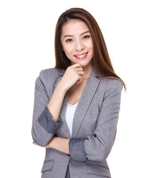 Young beautiful businesswoman — Stock Photo, Image