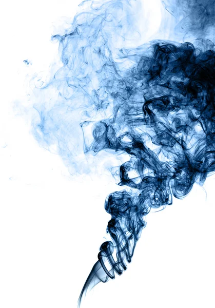 Onda di fumo blu — Foto Stock