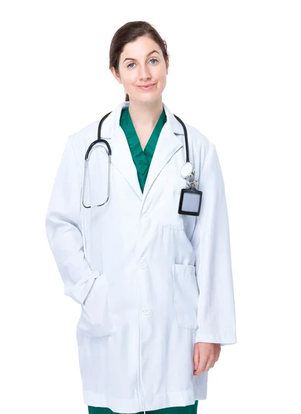 Doktorka se stetoskopem — Stock fotografie