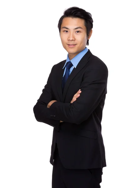 Handsome businessman with arms crossed — Stock Photo, Image