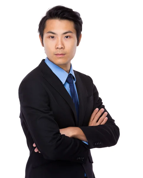 Handsome businessman with arms crossed — Stock Photo, Image