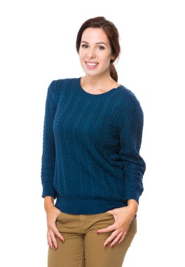 Güzel esmer kadın.