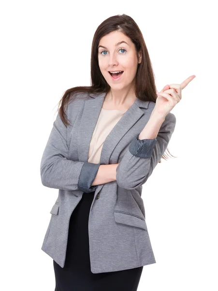 Businesswoman excited with new idea — Stock Photo, Image