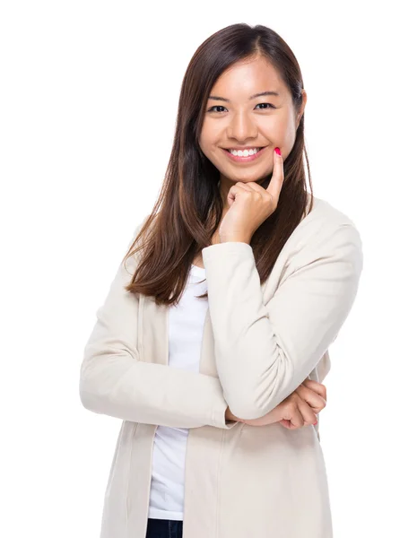 Porträt einer jungen Frau — Stockfoto