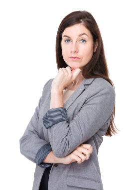 Kendine güvenen güzel iş kadını