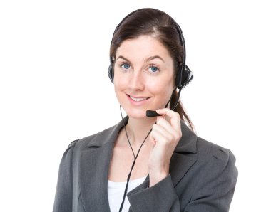 Müşteri Hizmetleri operatör mikrofon ile