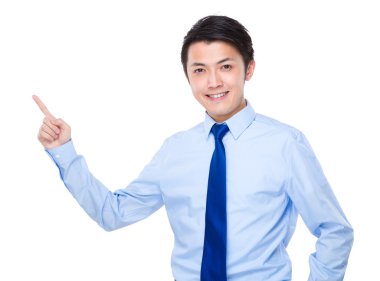 parmak ile işadamı