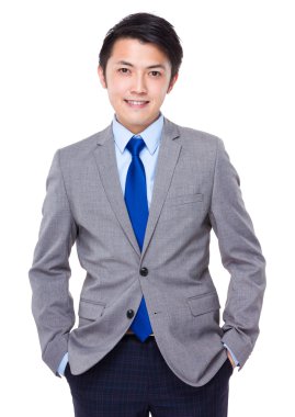 Kendine güvenen genç işadamı