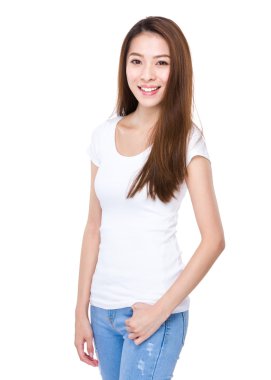 Güzel Asyalı kadın