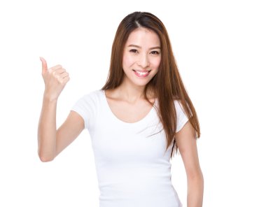 başparmak ile kadın