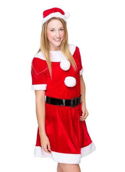 Woman with Christmas costume — Stock Photo, Image