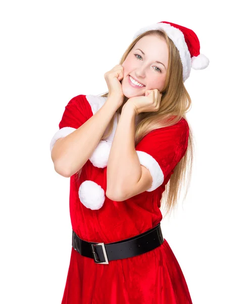 Mujer con disfraz de Navidad —  Fotos de Stock