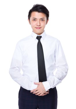 Kendine güvenen genç işadamı