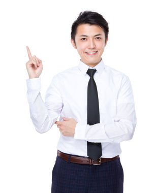 parmak ile işadamı